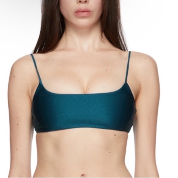 NEW JADE SWIM Blue Muse Scoop & Most Wanted Bikini Large - Picture 1 of 11